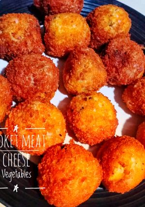 Foto resep 79. Kroket Meat Cheese Vegetables