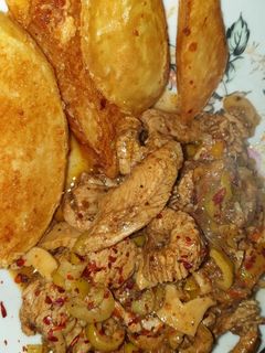 صورة لوصفة صدر حبش مع خضار