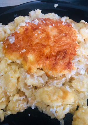 Túrós-hagymás galuska recept fotója