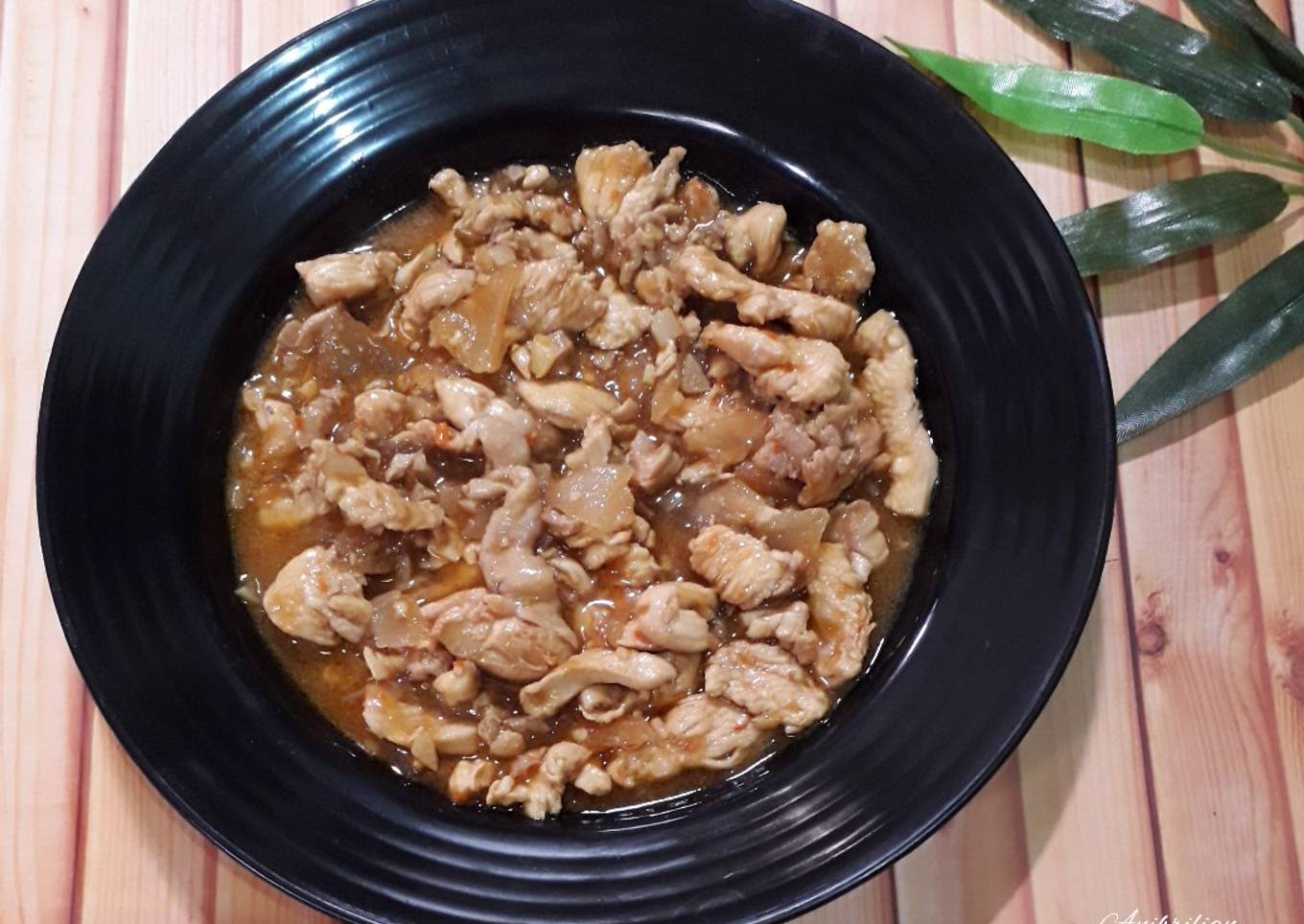 Oriental steamed chicken