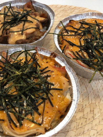 Anti Ribet, Bikin Salmon Kani Mentai Rice (Mentaiko) Bahan Sederhana