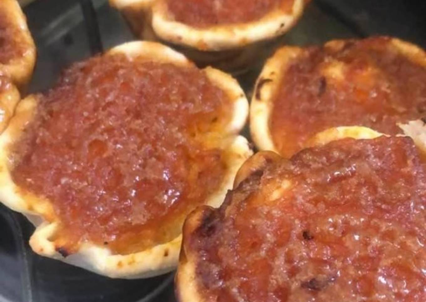 Canastas de calabaza 🎃 con corazón de queso y bañadas en caramelo 🧡