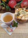 Mentás gyümölcstea 🍵🍎🍊🌿