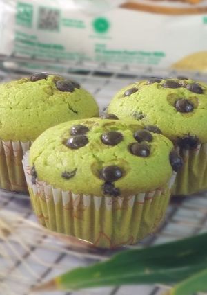 Foto resep Chocolate Pandan Muffin