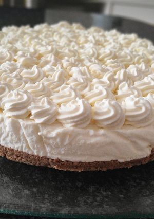 Una foto de Tarta de limón sin horno (lemon pie)