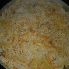 Carrot fried rice A picture of Carrot fried rice.