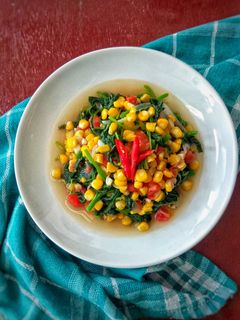 Foto resep Tumis Bayam Jagung Manis