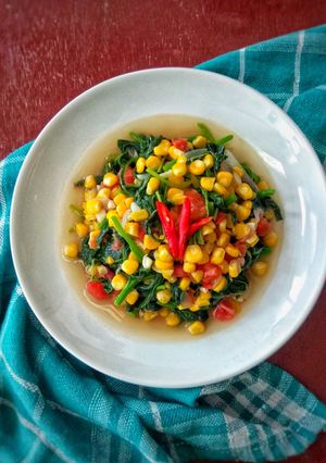 Foto resep Tumis Bayam Jagung Manis