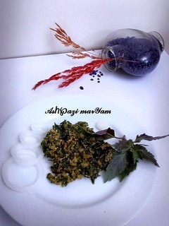 عکسی از دستور املت ریحان و سیر🌱🧄