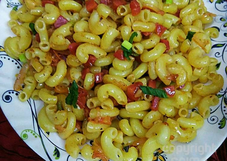 Steps to Cook Ultimate Stir fry macaroni