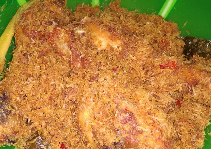 Cara Sederhana Resep Ayam serundeng jawa yang Lezat Anti