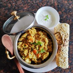 A picture of Samak/ little millet daliya.