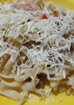 Foto resep Fussili Aglio Olio Udang