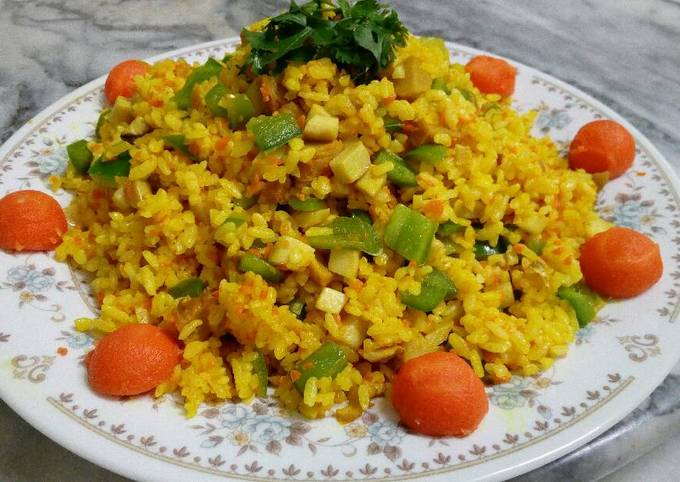 薑黃炒飯 全素 食譜與作法by 小時光廚房 Cookpad