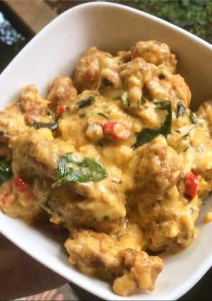Foto resep Salted Egg Chicken (ayam telur asin)