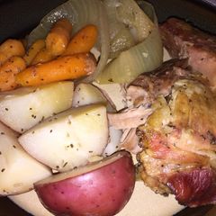 A picture of Hearty Crock Pot Pork Roast Meal.
