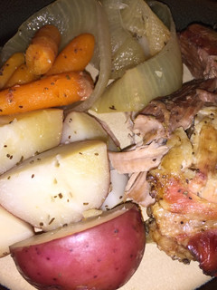 A picture of Hearty Crock Pot Pork Roast Meal.