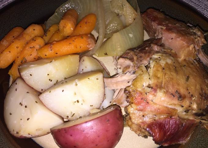 Steps to Prepare Any-night-of-the-week Hearty Crock Pot Pork Roast Meal