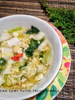 Foto resep Cah telur sawi putih simple