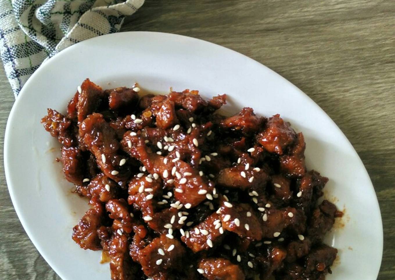 Krengsengan Daging Sapi