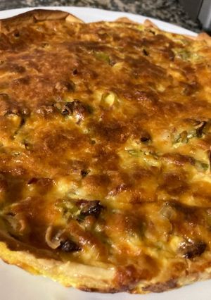 Una foto de Quiche de puerro
