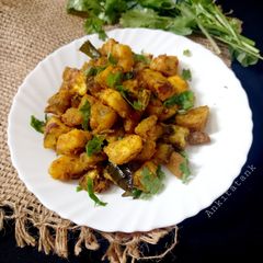 A picture of Sweet potato sabji.