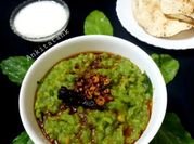 A picture of palak (spinach) khichdi recipe