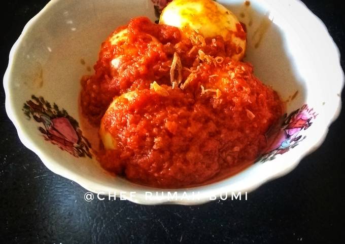 Cara Memasak 13. Balado Telur Pedas Manis Ekonomis