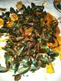 Kerang hijau saus padang