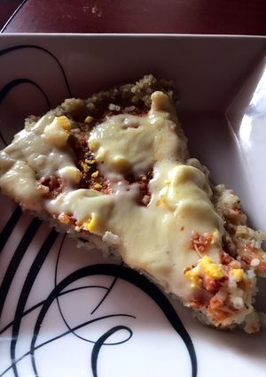 Una foto de Pizza con base de arroz