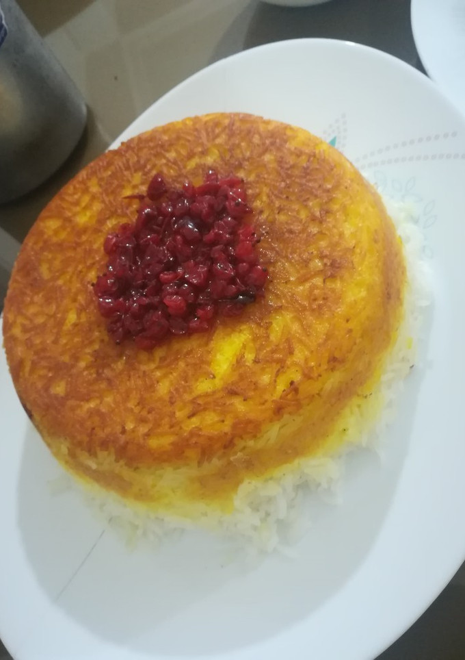 عکسی از دستور ته چین مرغ