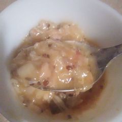 A picture of Egg Roll Wrapper Chicken and Dumplings.