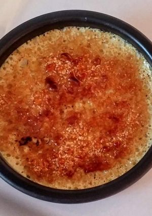 Une photo de Crème brûlée vanille/tonka (vegan)