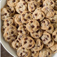 A picture of Brown Butter Mini Chocolate Chip Cookies.
