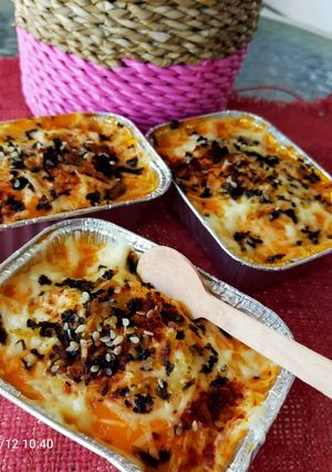 Foto resep Corned Beef mentai rice no oven (Memanfaatkan nasi)