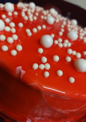صورة لوصفة تورتة 🎂 بالميروار الاحمر