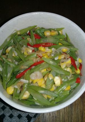 Foto resep Tumis buncis jagung pipil 🌽🍃