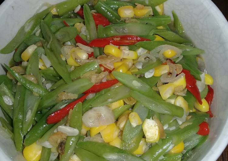 Bumbu Menyiapkan Tumis buncis jagung pipil 🌽🍃 yang Bikin Ngiler