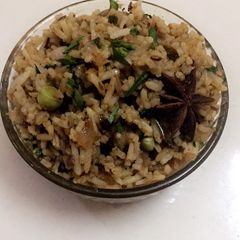 A picture of Palak Pulao.