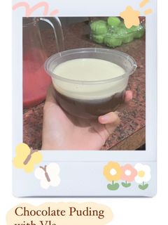 Foto resep Chocolate puding with vla
