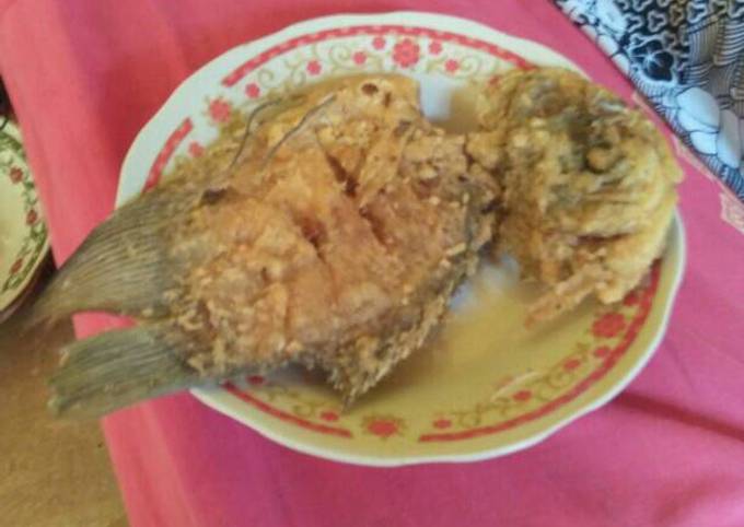 Standar Resep praktis buat Gurame goreng tepung dijamin istimewa