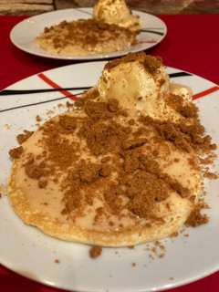 Una foto de Tortitas navideñas con crema de turrón