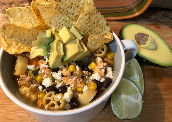 Steps to Make Super Quick Homemade 30 minute chicken tortilla Soup