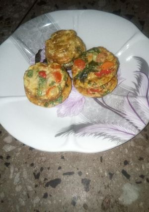 Eggs muffins ainihin hoton girkin