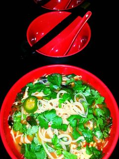 A picture of Mike's Spicy Thai Breakfast Noodles.