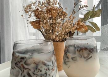 Mudahnya Membuat Es Cincau Susu Sedap Nikmat