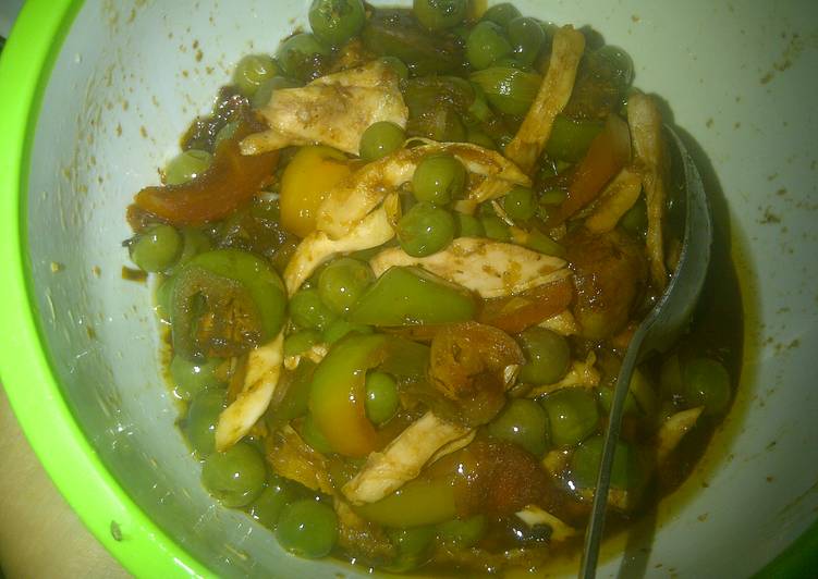 Resep Oseng leunca ayam pedas Lezat