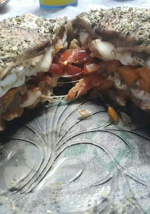 Una foto de Pastel de berenjena relleno (Light)