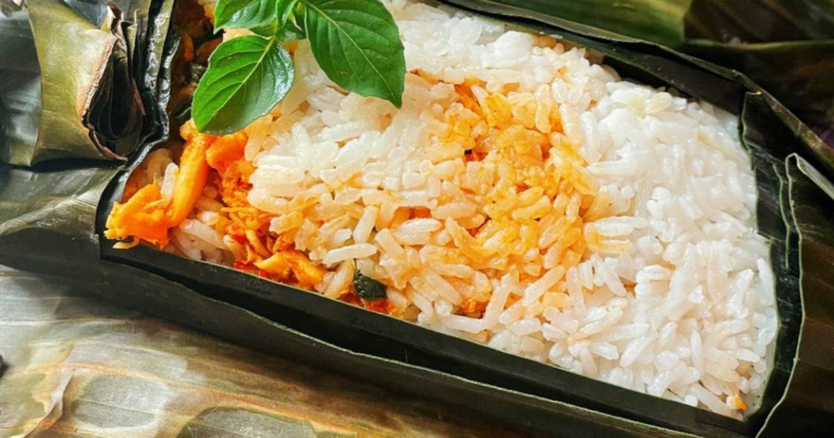 Resep Nasi Bakar Ayam Suwir Kemangi Oleh Heni Absari Cookpad