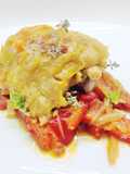 Sovracosce di pollo alla birra con peperoni a due cotture